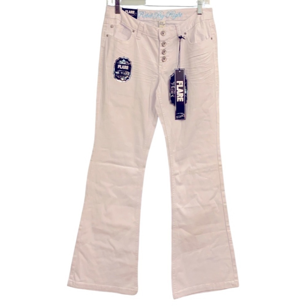 NWT Rebel By Right White Flare Jeans